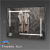Зеркало TROYANA BLACK  в алюминиевой раме с подсветкой LED 
